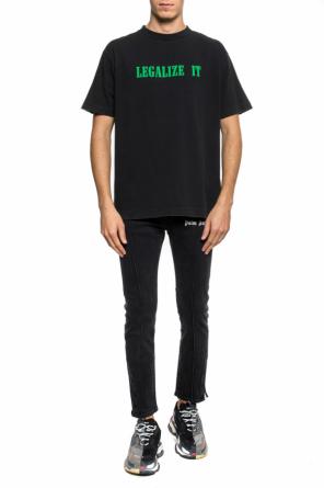 T-shirt z surowym wykończeniem, zdjęcie 2 T-shirt z surowym wykończeniem od Palm Angels